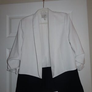 Joie White and Navy Blazer